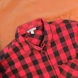 Casting Buffalo Plaid Cotton Button Up, Large